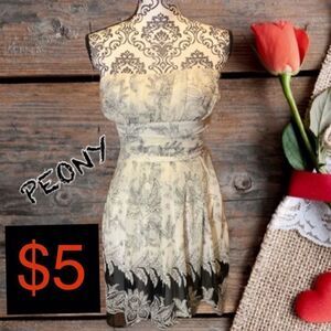 - $5 add on item, strapless dress